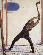 Ferdinand Hodler WOodcutter oil painting on canvas